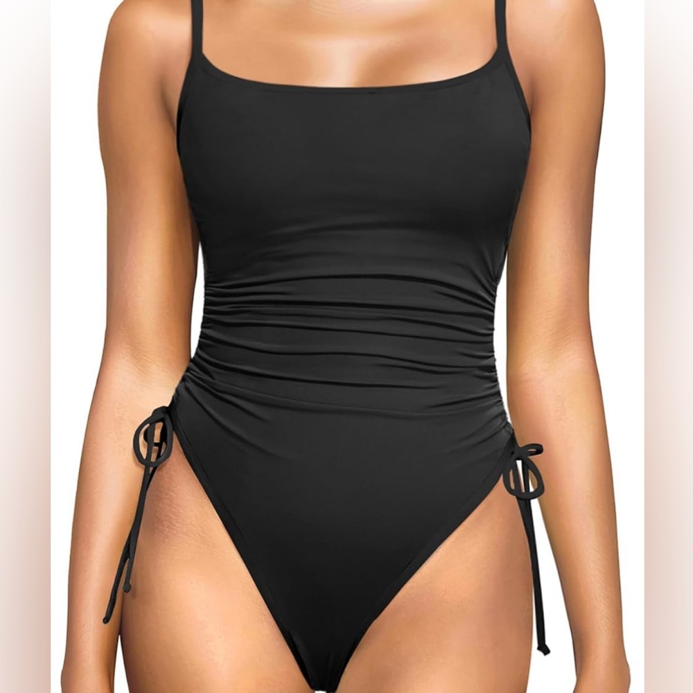 🖤 DACI Black One-Piece Swimsuit – Size Large – NWT 🖤